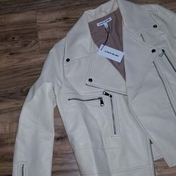 Elizabeth and James Jackets & Blazers - NWT Faux Leather Jacket